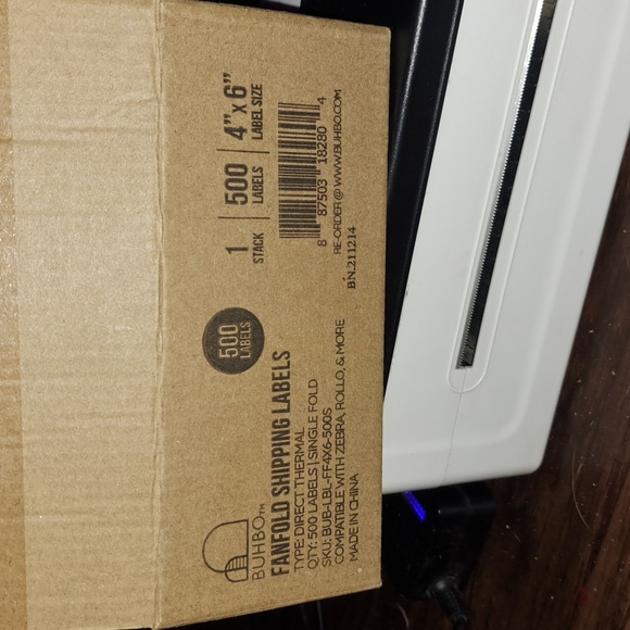 NWOT-Tangmaxx Thermal label printer. 1 stack of 4x6 Shipping labels. - Picture 2 of 10